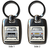 Ford Escort MkII 1300 Ghia 1975-80 Keyring 5